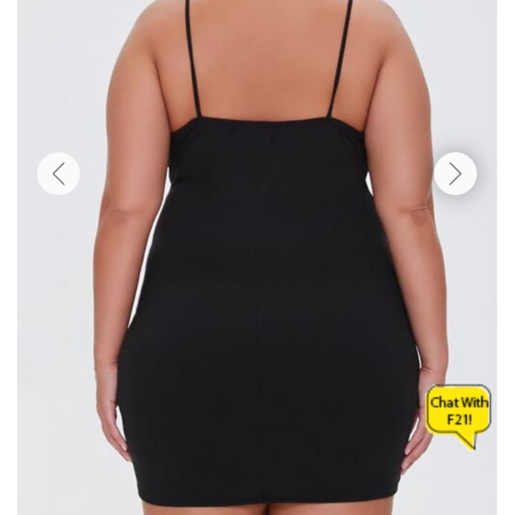 NWT Black Mini Dress Size 2X - Picture 5 of 6